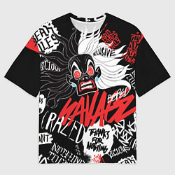 Мужская футболка оверсайз Круэлла - big pictures