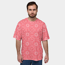 Футболка оверсайз мужская Славянский узор - орнамент, цвет: 3D-принт — фото 2