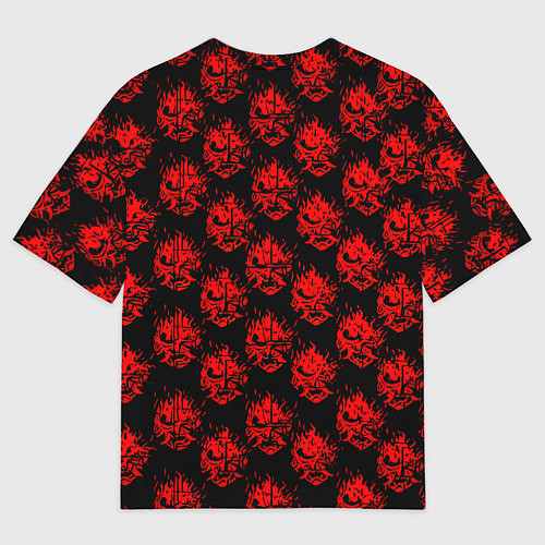 Мужская футболка оверсайз Samurai cyberpunk / 3D-принт – фото 2