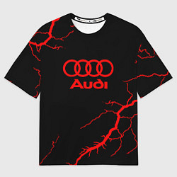 Футболка оверсайз мужская Audi storm, цвет: 3D-принт