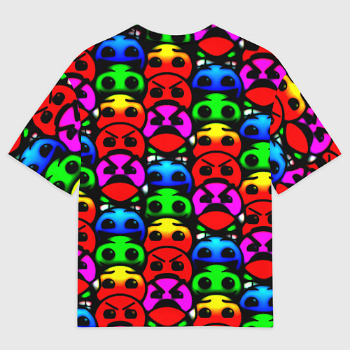 Мужская футболка оверсайз NASA smile / 3D-принт – фото 2