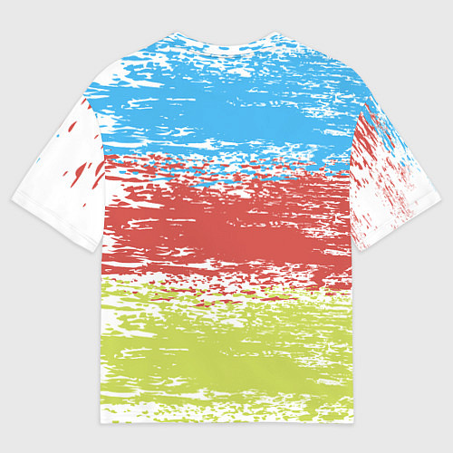 Мужская футболка оверсайз Взмах кистью / 3D-принт – фото 2