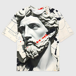Футболка оверсайз мужская Античный портрет зарисовки, цвет: 3D-принт