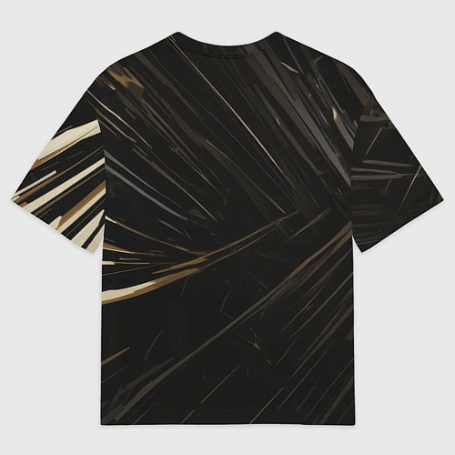 Мужская футболка оверсайз Бэтмен черный плащ / 3D-принт – фото 2