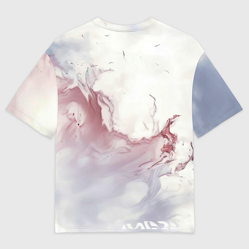 Мужская футболка оверсайз Бэтмен в тумане / 3D-принт – фото 2