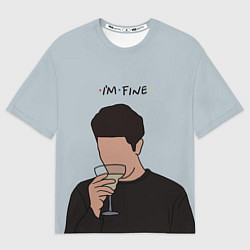 Футболка оверсайз мужская Ross - im fine, цвет: 3D-принт