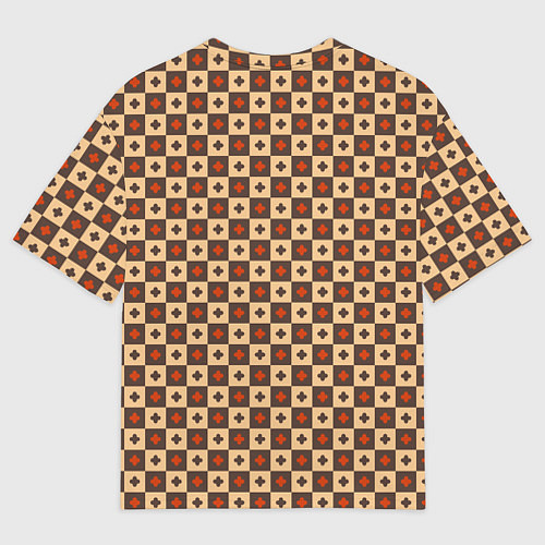 Мужская футболка оверсайз Готические шахматы / 3D-принт – фото 2
