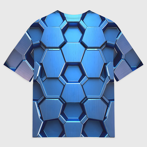 Мужская футболка оверсайз Синий бронежилет / 3D-принт – фото 2
