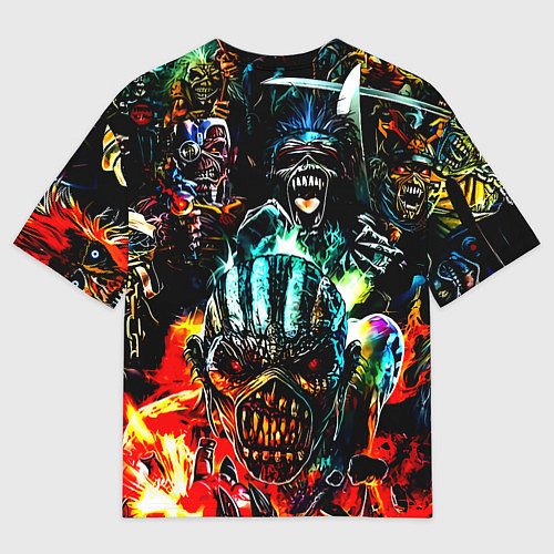 Мужская футболка оверсайз ACDC рок монстры / 3D-принт – фото 2