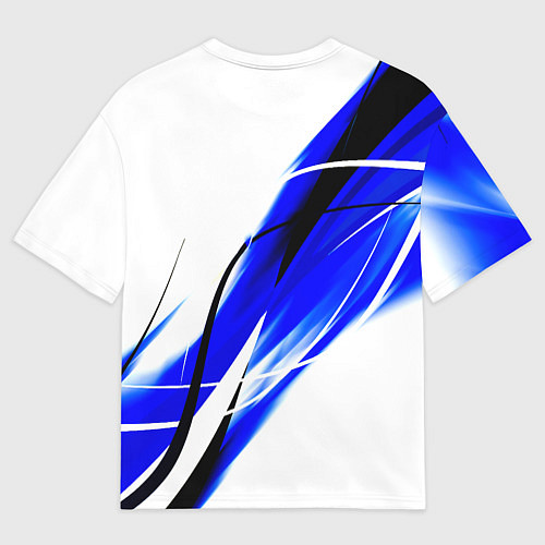 Мужская футболка оверсайз Monster energy линии абстракции / 3D-принт – фото 2