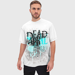 Футболка оверсайз мужская Dead by april краски, цвет: 3D-принт — фото 2