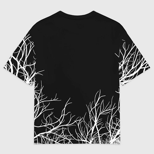 Мужская футболка оверсайз Monster energy лес / 3D-принт – фото 2