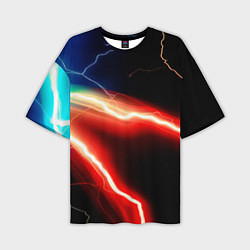 Мужская футболка оверсайз Lightning light
