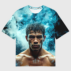 Мужская футболка оверсайз Артуро Гатти в дыму