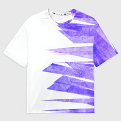 Мужская футболка оверсайз Color white purple