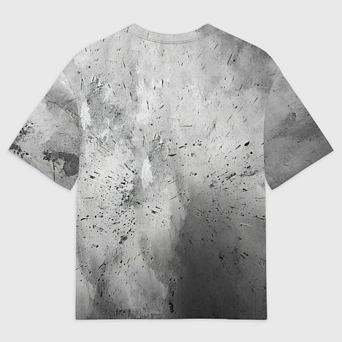 Мужская футболка оверсайз Серая боксерская груша / 3D-принт – фото 2