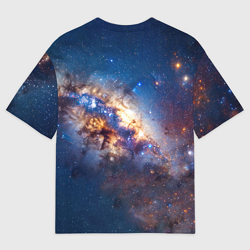 Мужская футболка оверсайз Боксерские перчатки в космосе / 3D-принт – фото 2