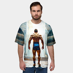 Футболка оверсайз мужская Греко-римский борец, цвет: 3D-принт — фото 2