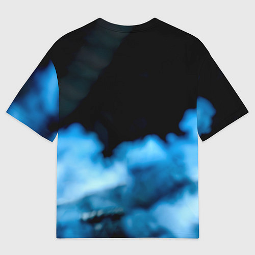 Мужская футболка оверсайз Дастин Порье в дыму / 3D-принт – фото 2