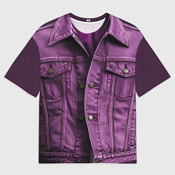 Футболка оверсайз мужская Джинсовая куртка, цвет: 3D-принт