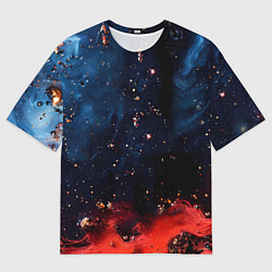 Футболка оверсайз мужская Багровый туман, цвет: 3D-принт