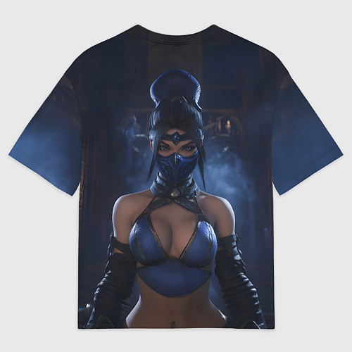 Мужская футболка оверсайз Kitana Mortal Kombat / 3D-принт – фото 2