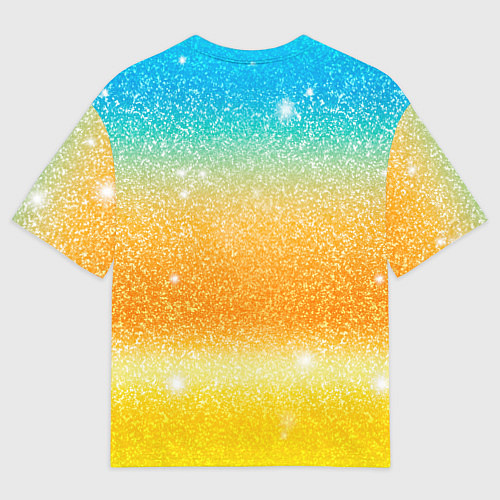 Мужская футболка оверсайз Inzoi лого и блестки / 3D-принт – фото 2