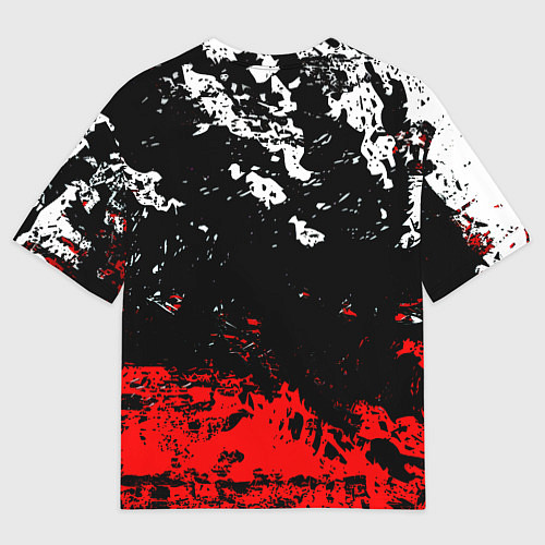 Мужская футболка оверсайз Nasa краски / 3D-принт – фото 2