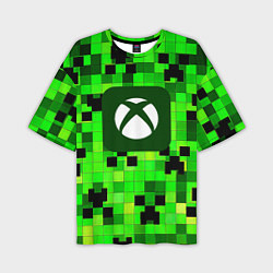 Футболка оверсайз мужская Minecraft xbox, цвет: 3D-принт