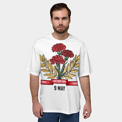 Футболка оверсайз мужская 9 Мая victory day, цвет: 3D-принт — фото 2