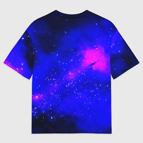 Мужская футболка оверсайз Астронавт в пучине / 3D-принт – фото 2