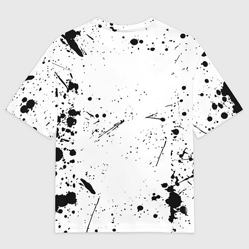 Мужская футболка оверсайз Monster energy брызги красок / 3D-принт – фото 2