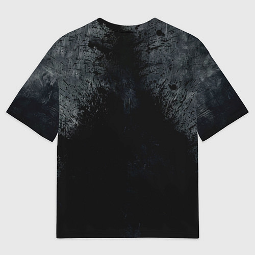 Мужская футболка оверсайз Бодибилдер на черном / 3D-принт – фото 2