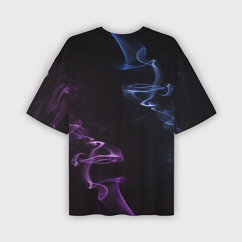 Мужская футболка оверсайз Color black blue pink / 3D-принт – фото 2