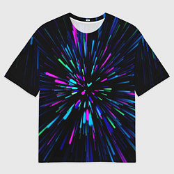 Мужская футболка оверсайз Neon rods