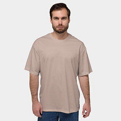 Футболка оверсайз мужская Светлый оттенок цвета года 2025 от Пантон, цвет: 3D-принт — фото 2