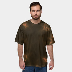 Футболка оверсайз мужская The color is brown, цвет: 3D-принт — фото 2