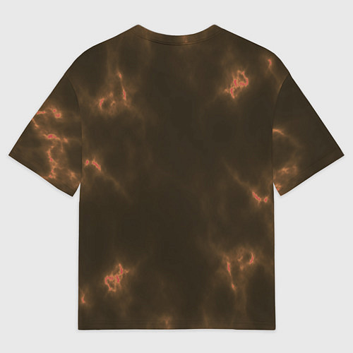 Мужская футболка оверсайз The color is brown / 3D-принт – фото 2