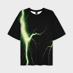 Футболка оверсайз мужская Lightning yellow текстура, цвет: 3D-принт