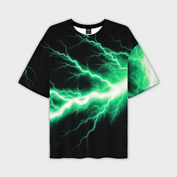 Мужская футболка оверсайз Lightning green