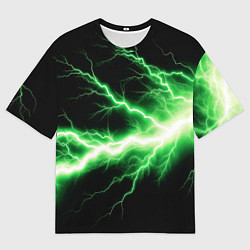 Мужская футболка оверсайз Lightning green