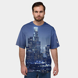 Футболка оверсайз мужская City, цвет: 3D-принт — фото 2
