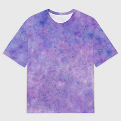Футболка оверсайз мужская Фиолетовый свет фонаря, цвет: 3D-принт