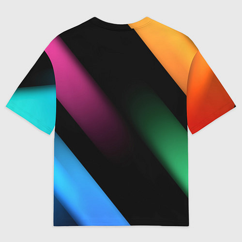 Мужская футболка оверсайз Multicoloured / 3D-принт – фото 2