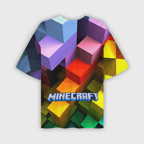 Мужская футболка оверсайз Minecraft - pattern / 3D-принт – фото 2