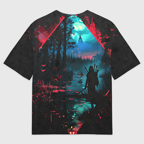 Мужская футболка оверсайз Выживание / 3D-принт – фото 2