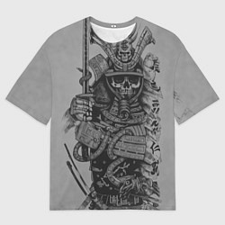 Мужская футболка оверсайз Мертвый самурай призрак