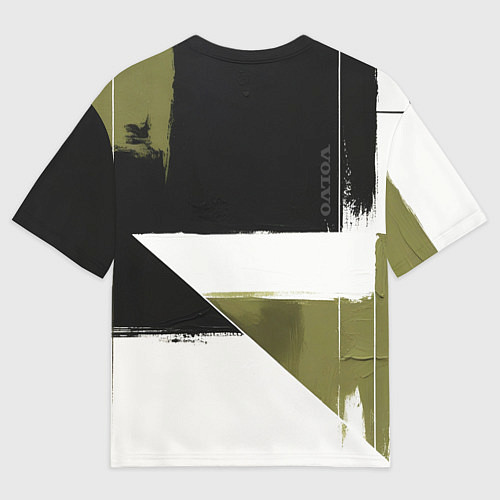 Мужская футболка оверсайз Volvo логотип / 3D-принт – фото 2