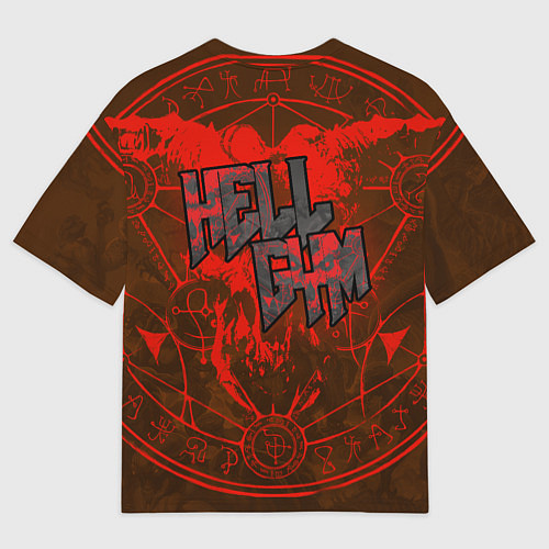 Мужская футболка оверсайз Doom dark ages gym / 3D-принт – фото 2