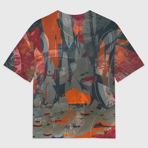 Мужская футболка оверсайз Лис из подворотни / 3D-принт – фото 2